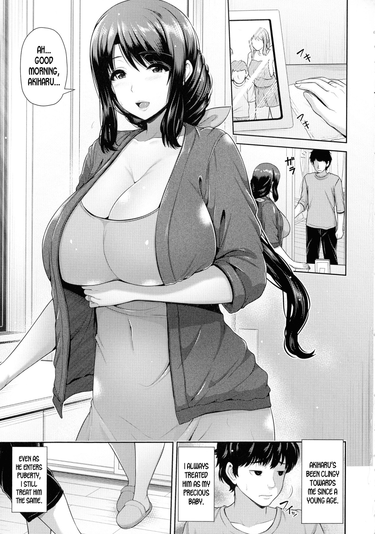 Hentai Manga Comic-A Mother and Son Wet with Lust-Read-5